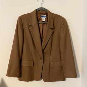 Pendleton Women's Tan Wool Blazer Size 14